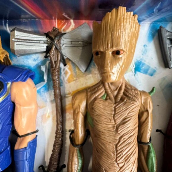 Marvel Avengers Titan Hero Series Thor Groot Star-Lord Action Figures - 3pk - Picture 4 of 10